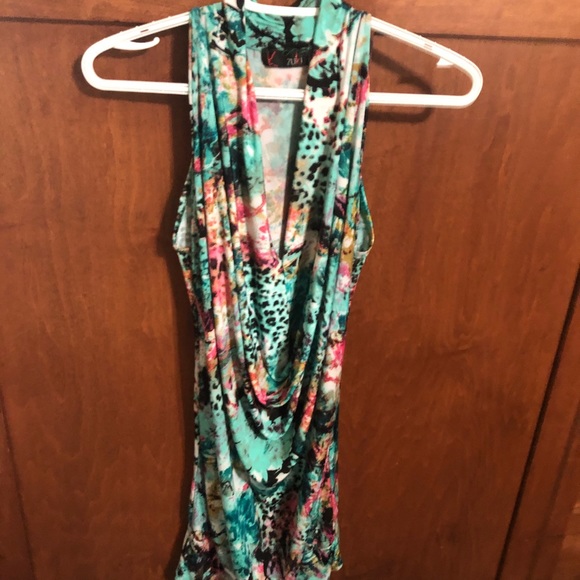 Turquoise leopard dress - Picture 8 of 8